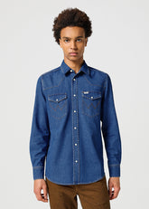 Męska Koszula Wrangler Western Shirt Dark Stone 112357192 W5B4015411